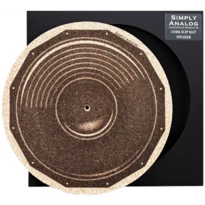 Simply Analog Corc Slip Mat (Speaker) - Mata Gramofonowa z Korka (z Nadrukiem)