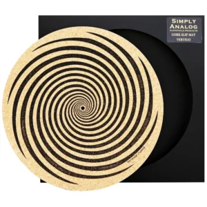 Simply Analog Corc Slip Mat (Vertigo) - Mata Gramofonowa z Korka (z Nadrukiem)