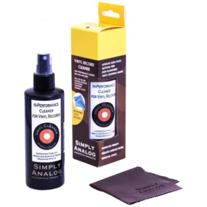 Simply Analog Vinyl Record Cleaner (200ml) - Płyn do Czyszczenia Płyt Winylowych (W Zestawie Mikrofibra)